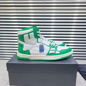 Nieuwe Luxe Italië Merk Skel Hoge Top Sneakers Skeletschoenen Botten Suède Trainers Schedel Heren Skateboard Dames Lopen Comfort Feest Bruiloft Sport Wandelen Schoenendoos