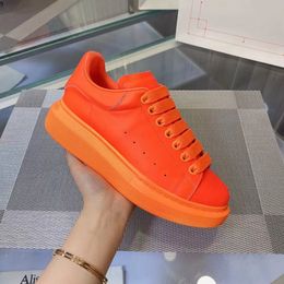 Nieuwe luxe man schoenen mode echte lederen vrouw schoenen sneakers glinsterende veter omhoog flat grote platform designer schoenen mkjnj546885