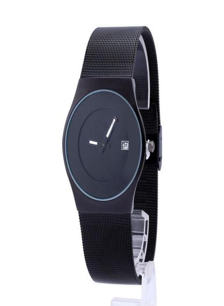 Nouveau luxe Men039s Watchs Fashion Women Sports Quartz Watch en acier inoxydable Mesh Ultra Thin Dial Date Horloge Milanese Bla6814358