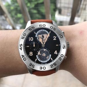 Nieuwe luxe heren Watch Quartz Beweging roestvrij staal man polshorloge Casual Business Designer horloges Earth Rotatable Work Watch222Q