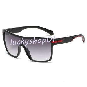 Lunettes de soleil ovales de luxe pour hommes, nuances d'été de styliste, lunettes polarisées noires vintage surdimensionnées, lunettes de soleil pour femmes avec boîte p0110