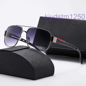 Nieuwe luxe ovale zonnebril voor heren Designer zomertinten gepolariseerde brillen zwarte vintage oversized zonnebril voor dames mannelijke zonnebril met doos