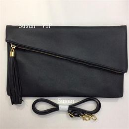 Neu – Luxus-PU-Handtasche, Designer-Gi-Muster mit Quaste, modische Umhängetasche, klassische Make-up-Tasche, schwarze Farbe, Geschenk2613