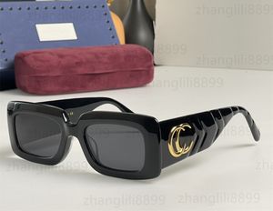 Nieuwe luxe rechthoekige vierkante zonnebril voor dames heren designer zomertinten gepolariseerde brillen vintage oversized zonnebril van dames mannelijke zonnebril met doos
