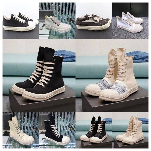 Nouveau luxe Rick Owan Snow Designer Shoe Mens Femmes Black Blanc Sneakers Orange High Top Leather Australie Australie
