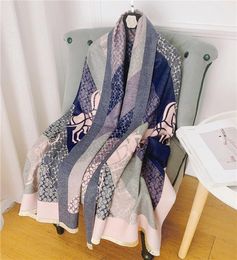 Новый роскошный шарф из кашемира, толстая шаль, женская длинная зимняя накидка из пашмины, хиджаб с кисточкой, буфанда, платок 180x65 см3102186