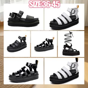 Nieuwe luxe slippers zijkanten Zwart zomer strand casual schoenen voor mannen dames slippers riem toren buckle comfortabel mode 2024 schoenen comfort hoge kwaliteit