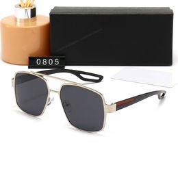 Nuevas gafas de sol cuadradas de lujo para hombres, gafas de sol de diseñador de verano, anteojos polarizados, gafas de sol de gran tamaño vintage negras para mujeres, gafas de sol masculinas con caja