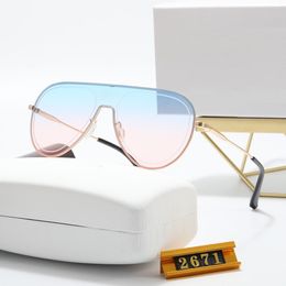 Nieuwe Luxe zonnebril heren Mode Zonnebril Designer Vrouw Trend Kleur Toad Spiegel Polaroid Lens UV400 sportbrillen Brilmontuur Retro bril voor vrouwen