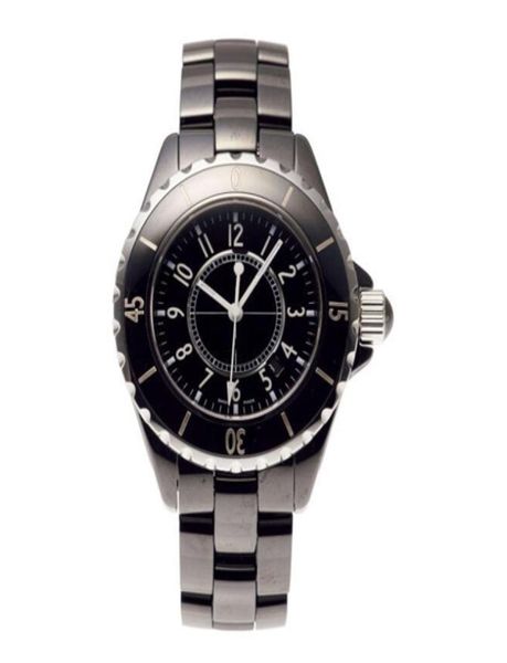 New Luxury Watch Top Brand Lovers Watchs Mens Fashion Women Watch Wrist Wristwatch Classic Quartz Black Ceramic Watches Ladies G9605755