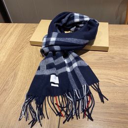 Nieuwe luxe dames man ontwerper sjaal mode klassieker 100% kasjmier sjaals voor winter dames lange wraps maat 180x30cm kerstcadeau