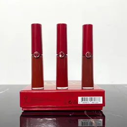 Juego de brillo de labios de año nuevo Marca GIORGIO Belleza de labios para niña de alta calidad 3 piezas / set Mini Lip Maestro Trio Shades # 206 # 400 # 405 3,5 ml * 3 piezas / set Regalo de Navidad Bonito embalaje 2023