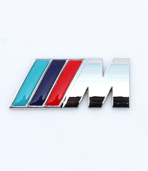 Nuevo logotipo de la serie M power, pegatina, emblema, insignia cromada 1 3 4 5 6 7 E Z X M3 M5 M6 Mline para BMW M QC655629346