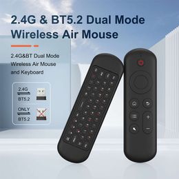 Nouveau M5 Mini 5.2 clavier Bluetooth 2.4G sans fil Air Mouse rétro-éclairé télécommande vocale pour ordinateur portable Android TV Box Smart TV