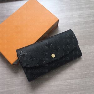 NIEUWE M62369 klassieke ontwerper VICTORlNE portemonnee hasp knop vrouwen lange portefeuilles Empreinte luxe mode mini pouch portemonnee zippy kaarthouder tas serienummer