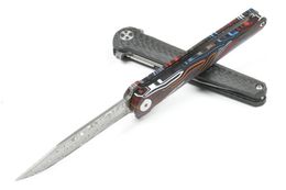 Nouveau M6670 Flipper couteau pliant VG10 lame en acier damas couleur G10 poignée roulement à billes ouverture rapide EDC couteaux de poche
