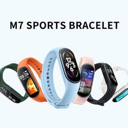 Nieuwe M7 Armband Smart Horloge Polsbandjes Dames Heren Kind Mode Sport Smart Update Live Wallpaper Hartslag Stappenteller Gift Smartw9091032