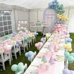 Nieuwe Macaron Latex Ballonnen Bruiloft Verjaardagsfeestje Decoratie Kleurrijke Pastel Candy Rainbow Air Globos Baby Shower Gunst groothandel