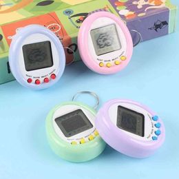 Nuevo Macaron Mini Electronic Pet Machine Electronic Game Machine Llavero Colgante Juguetes para niños G40IDBQ