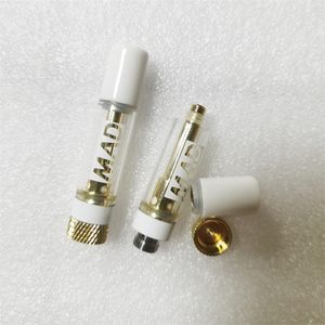 New Mad Labs Cartridges 510 Thread Ceramic Tips Ceramic Coil Vape E-Cigarettes Atomizers 0.8ml 1.0ml Empty Thick Oil Vaporizer Starter Kits Carts