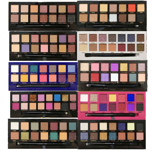 Maquillage Perfect Eye Shadow Professional Classic Pink Yellow Black Green Purple Box Palette mate