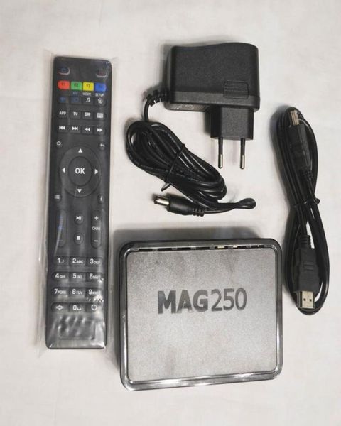 Nuevo MAG250 Linux TV Media HDD Player STI7105 Firmware R23 Set Top Box igual que el sistema Mag322 MAG420 streaming5207226