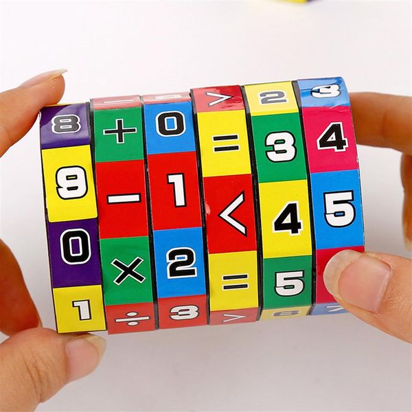 Nouveau Magic Cube Math Toy Slide Puzzles Apprentissage et Jouets Éducatifs Enfants Enfants Mathématiques Numéros Puzzle Jeu Gifts286U