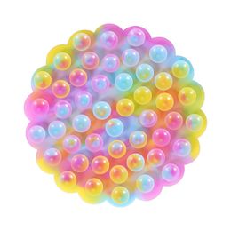 Nieuwe Magic dubbelzijdig Soft Sucker Zintuiglijke Speelgoed Gooien Sucker Siliconen Bubble Fidget Speelgoed Stress Reducer Massager Stress Relief 1633