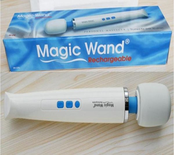 New Magic Wand poderosos Vibradores AV recargables Full Body Personal Massorger HV270 Masturbación Femenina Producto de sexo para adultos Toy6271207