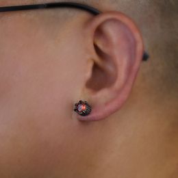 Nuevos clips de oreja magnética blanca rosa rojo cz piedra fuerte espeluznantes magnéticos mujeres hombres punk circón pendientes imán joyas no perforantes joyas