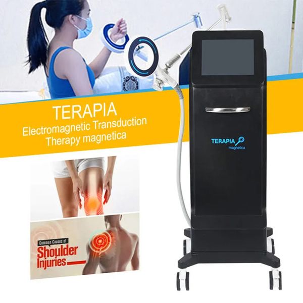 Nouveau Magnéto Transduction Soulagement de la douleur Thérapie physique Équipement de réadaptation Physiothérapie Stimulation musculaire électronique Machine d'élimination de la cellulite