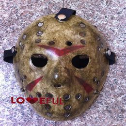 Nouveau faire vieux Cosplay délicat Jason Voorhees masque Freddy Hockey Festival fête danse Halloween mascarade --- Loveful2060