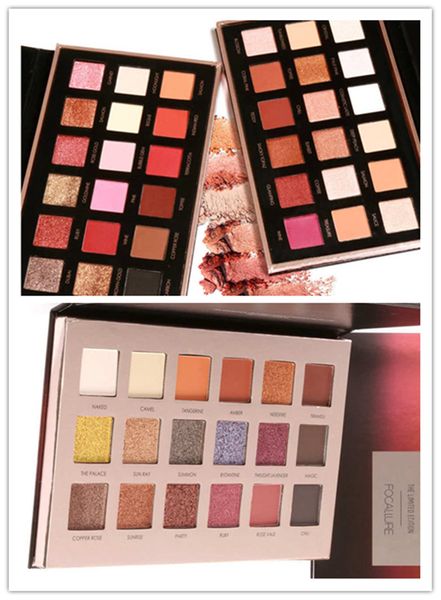 Nueva marca de maquillaje FOCALLURE Paleta de sombras de ojos 18 colores Shimmer Matte EyeShadow Palettes Envío de DHL