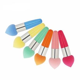 Nuevos cepillos de maquillaje y esponja de belleza con mango para mujeres de moda para mejorar las habilidades y accesorios de maquillaje profesional