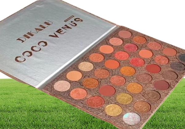 Nuevo maquillaje Dikalu Coco Venus Paleta de sombras de ojos 35 Colors Shimmer Matte Glitter Sombra de ojos Paletas impermeables Cosméticos Beauty6156590