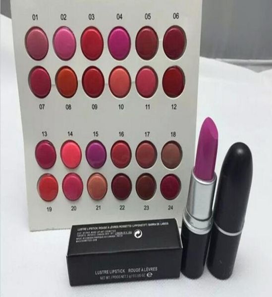 Nouveau maquillage lèvres 12 couleurs mat rouge à lèvres 3g ont nom anglais couleurs 12pcslot 5386599