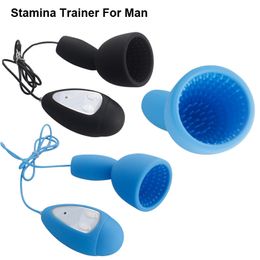 Nouveau mâle retard éjaculation exercice pénis durable vibrant masseur endurance formateur pour homme améliorer la capacité sexy jouets sexy O2