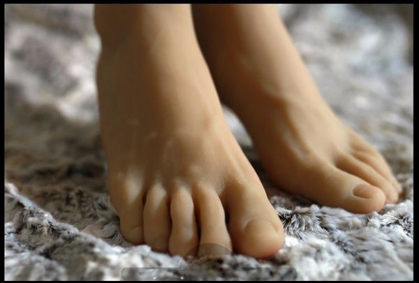 Livraison gratuite!! Nouveau modèle de pied masculin, affichage Flexible en Silicone souple, Mannequin de pied masculin, offre spéciale