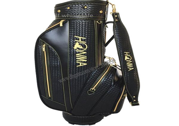 Nouveaux sacs de golf masculins Sac de voiturette de golf Honma en choix 95 pouces Black ou Brown Golf Clubs Ball Standard Ball 5225591