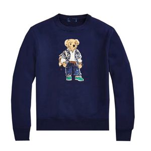 Nieuwe man Drukbeer man losse ronde nek pluche long-mouwen pullover beer polos shirt t-shirt cartoon ons beer 86