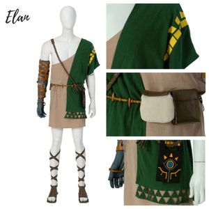 Disfraz de Link de Zelda para hombre nuevo, Túnica de enlace de espada hacia el cielo, disfraces de enlace de Breath of the Wild, traje y accesorios para hombre