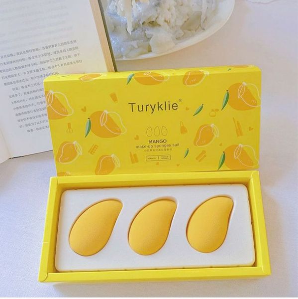 Nouvelle forme de mangue Soft Maquillage Soft Beauty Cosmétique Poudre Poudre Poudre pour la Fondation Crème Crème Crème Maquillage Mélangeur Outils