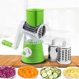 Nieuwe handmatige groente snijder Slicer Keuken Roller Gadgets Gereedschap Groente Chopper Ronde Slijpliceer Straters Aardappel Wortel Kaas Kredder