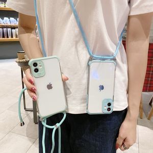 Nieuwe Marca Dragon TPU mobiele telefoon case met lanyard nekband touw koord voor iphone 5 6 7 8 plus XS XR 11 11PRO voor iPhone 2020se