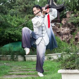 Nieuwe vechtsporten uniform Chinees traditionele folk tai chi uniform unisex vleugel chun pak kung fu wushu training oefening outfit