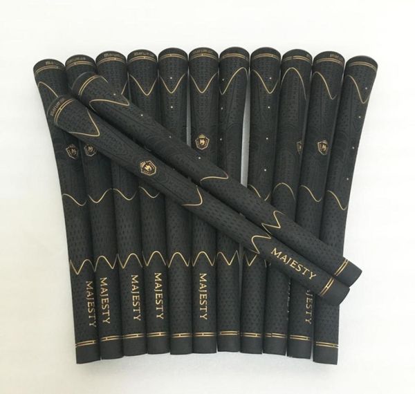 Nouveau Maruman Majesté Golf Gold High Quality Carbone Yarn Golf Irons Grips Couleurs noires dans le choix 20pcslot Golf Clubs Grips Sh5904439