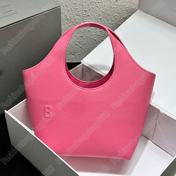 Nuevo bolso de mano pequeño Mary Kate Bolso de mano de cuero de vaca en relieve frontal Bolso de compras Bolso de moda de alta calidad Cesta de verduras para mujer