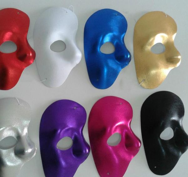 Nouveau masque gauche demi visage fantôme de l'opéra de nuit hommes femmes masques mascarade fête masques de bal masqué fournitures de fête d'Halloween