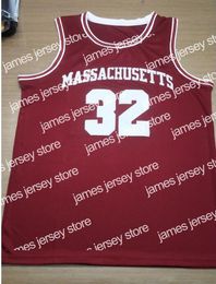 New Massachusetts UMass College #32 Julius Dr. J Erving Retro Classic Basketball Jersey Mens genaaid Custom Number en Name Jerseys