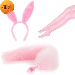 Nouveau Massage séparable queue de renard Anue Plug jouets pour femmes Couples SM jeux anaux lapin Cosplay accessoires spéciaux fête d'halloween jouets Sexy